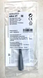 Kenwood KRA-27M UHF Whip Antenna 440-490 MHz Antenna New OEM KRA-27