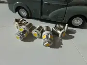 Morris Minor Traveller Dash light bulbs 7 LED E10 Original Look Warm White Set