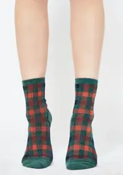 Lush Teenage Tycoon Plaid Socks