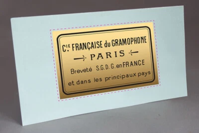 PRE CUT PARIS FRANCAISE du GRAMOPHONE WATER SLIDE DECAL for PHONOGRAPH
