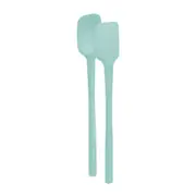 2pc Tovolo Flex-Core All Silicone Nylon Mini Spatula/Spoonula Light Aqua