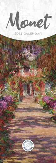 2025 Claude Monet Slimline Wall Calendar