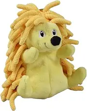 Snuggle Puppy Tender-Tuffs Tiny - Yellow Hedgehog Stuffed Plush Dog Toy with Squeaker - Small Breed Stuffed Cuddly Soft Toy
