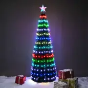 6 Ft Christmas Tree Decoration Light RGB LED String Lamp Bluetooth APP Control