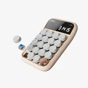 Lofree Dual Mode Wireless Number Pad (Milk Tea) (Blue Switch)