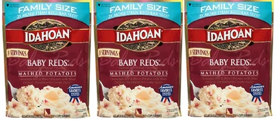 Idahoan Family Sized Mashed Potatoes Baby Reds 3 Pack
