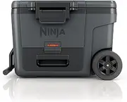 Ninja FrostVault 45qt Wheeled Cooler with Dry Zone, Integrated Fridge-Temp Dry Storage Drawer, Premium Heavy-Duty Insulated Cooler, Keeps Ice for Days, Grey, FB245CG