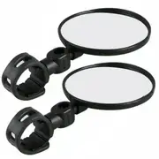 2Pcs 360 Bike Bicycle Cycling Rear View Mirror Handlebar Safety Flexible