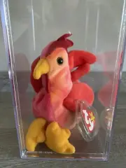 TY Beanie Baby STRUT The Rooster 1996 Rare Retired *CONTAINED* *SEALED* *MINT*