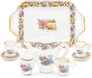 Odoria 1/12 Scale Dolls House Miniature Tea Sets 8Pcs Dollhouse Accessories