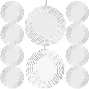 Remerry 10 Pack 10 Inch Sublimation Wind Spinner Blank 3D Aluminum Metal Wind...