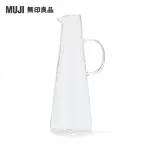 【MUJI 無印良品】玻璃花瓶/水瓶型.透明