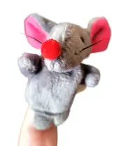 Plush Animal Finger Puppet - New - Mouse