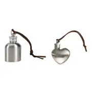 Convenient 1oz Steel Flask Silver Finish Alcohols Container