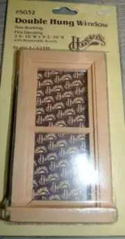 NIP HOUSEWORKS #5032 1:12 Double Hung Window MINIATURE DOLLHOUSE