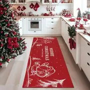 Christmas Runner Rugs for Hallway 2x6 Non Slip Washable Rug Runners Xmas Sant...