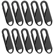 10 Pieces Pull Replacement Zipper Repair Kit Zipper Slider Pull Tab Universal...
