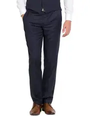 [Ferrari Formalwear] Pure Wool Navy Trouser
