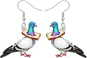 [DALANE] Acrylic Anime Hawaii Pigeon Earrings Dangle Drop Top Hat Bird Animals Jewelry for Women Gifts Party Favors Charms