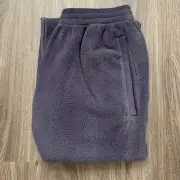 Yeezy Gap Yzy H10 Polar Fleece Joggers Ankle Zip Small Navy Pants NEW Distressed