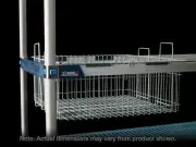 Metro MB2416XE Wire Basket for MetroMax Industrial Plastic Shelving, 24" x 16"