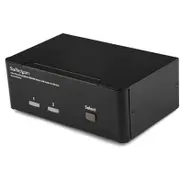 StarTech.com 2 Port Dual DisplayPort USB KVM Switch with Audio - 2 Computer(s) - 1 Local User(s) - WQUXGA