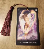 Temperance- Dream Tarot Bookmark Oracle Card Art Deck Gift, Purified&Charged