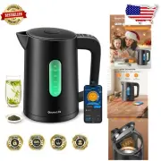 LED Temperature Control Kettle, Smart 1.7L WiFi Design for Tea & Coffee Lovers