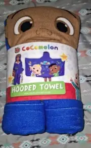 NEW Cocomelon Kids Hooded Towel Wrap 24x 50 inches.