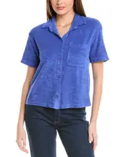 SUNDRY Crop Button-Down Shirt