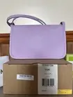 Longchamp Le Foulonne Leather Wallet-On-Strap Crossbody Lilac Made In France