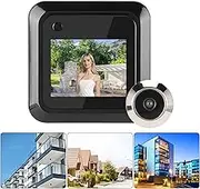 Digital Door Viewer, 2.4in LCD Screen Electronic Door Viewer Bell Peephole, 95° Wide Angle Peephole Camera Eye for Apartment Home Security