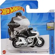 Hot Wheels - 1966 Triumph Tiger 100 - Factory Fresh 10/10 - HRY62 - Short Card - Motorcycle - Mattel 2024-1:64