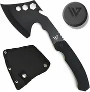 Wilora Hatchet with Rubberized Non-Slip Handle, Silicon Carbide Sharpening Stone & Sheath Included