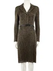 Black Beaded Sequin Dress