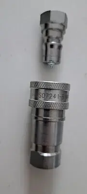 Hydraulic Coupler SET 1/4" NPT ISO 7241-B, Quick Connect and Disconnect 40pcs