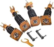 24 Levels Rebound Damping Adjustable Coilover Coilovers,Compatible With Mazda 323 1999-2003 Adj Damper Suspension Springs Kits