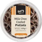 JOE'S FOOD CO MILK CHOC COATED PRETZELS, 150g