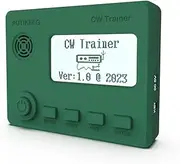 Mini CW Trainer Morse Code Trainer with Display, Moore Simo Wales Code Shortwave Radio Telegraph Key Car Key Learning CW Radio for Telegraph Practice with Charging Cable(Green)