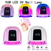 96W Wireless Rechargeable Cordless Nail Gel Dryer Led UV Nail Lamp Manicure