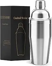LUCKYGOOBO Cocktail Shaker,24 oz Martini Shaker,Drink Shaker Built-in Strainer,Professional Stainless Steel Margarita Mixer,Bartender Kit Gifts.