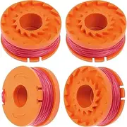 MAOZHOU Strimmer Spool Line,4 PCS Φ1.65mm 3.05m WA0004.1 WA0010 String Trimmer Replacement Spool Line,Autofeed Nylon Spools for Worx WG169E WG154E Grass Trimmer