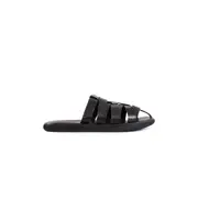 [PREMIATA] Cage Leather Slides Black