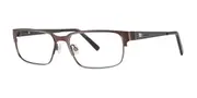 Jhane Barnes Axiom Brown Men's Glasses Brown Size 55 - Private Health Rebate - Blue Light Block Available