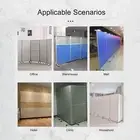 2 Set Room Divider Screen Holder Width Adjustable Movable Screen Partition^