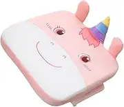 FELTECHELECTR Portable Chair Booster Seat: Unicorn Kitchen Chair Height Increasing Pad with Straps Detachable Dining Pad for Kids Child