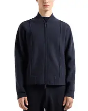 Emporio Armani Knit Wool Bomber Jacket