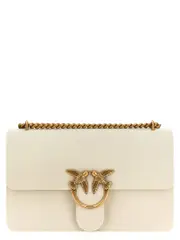 [Pinko] Pinko-Classic Love Bag One Simply Borse A Tracolla Bianco-Donna OS White