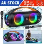 Portable Bluetooth Speaker +2 Microphone Party Karaoke Machine For Party/Outdoor