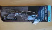 FOSTER GRANT Men's Brown Metal Reading Glasses-Jason +2.75